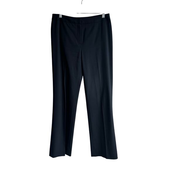 Lafayette 148 Women's Menswear Virgin Wool Stretch Trouser Pant Black 6 - Picture 2 of 11